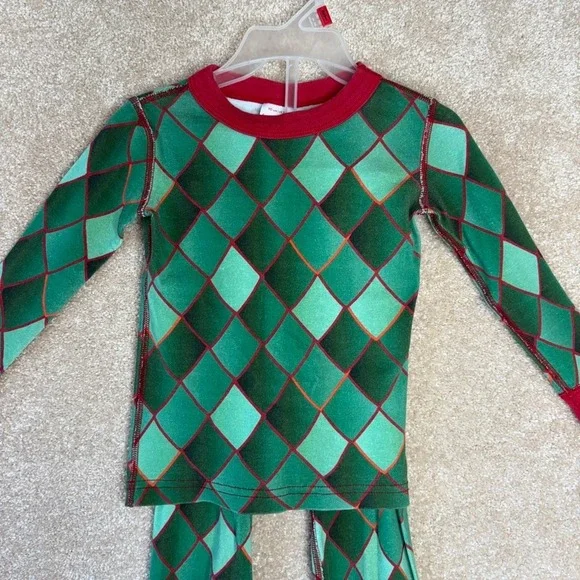Hanna Andersson Christmas Pajama Set pjs‎ Size 3T 90cm Long Sleeve Pants