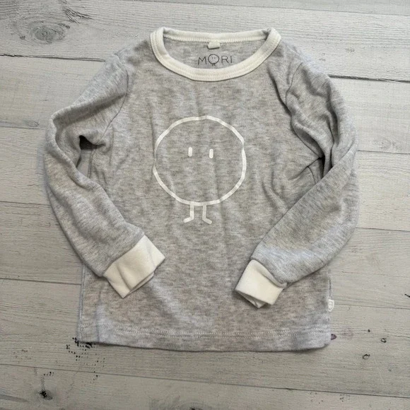 Mori Baby grey‎ pajama top 2/3