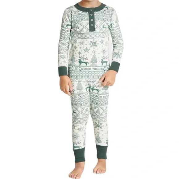 Hearth & Hand Unisex Green Good Tidings Pajamas