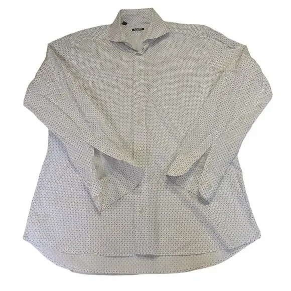 SUITSUPPLY Stamp‎ Flower Print Long Sleeve Button Down Shirt Size 41 / 16