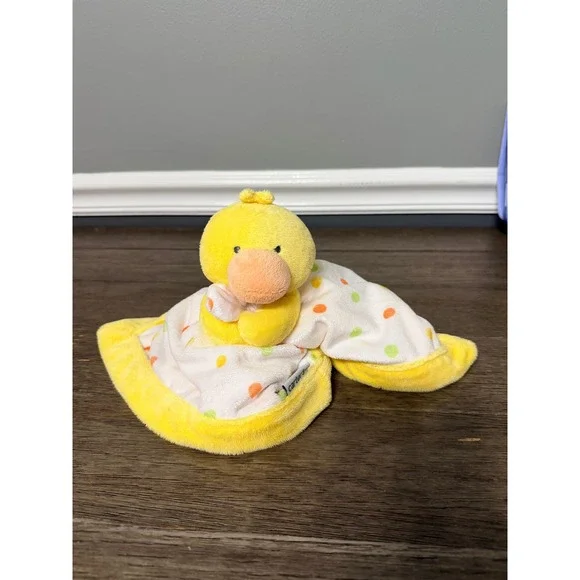 Carter's Yellow Duck Plush‎ with Polka Dot Blanket Lovey