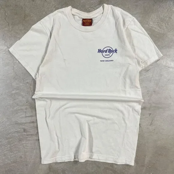 Hard Rock Cafe New Orleans white graphic t-shirt