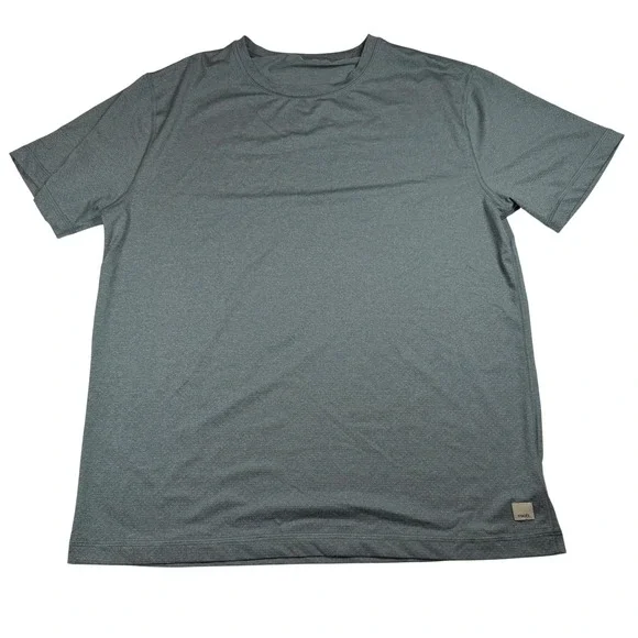 Vuori Tradewind Performance Tee Mens Large Grey Green V1052 Short Sleeve Shirt
