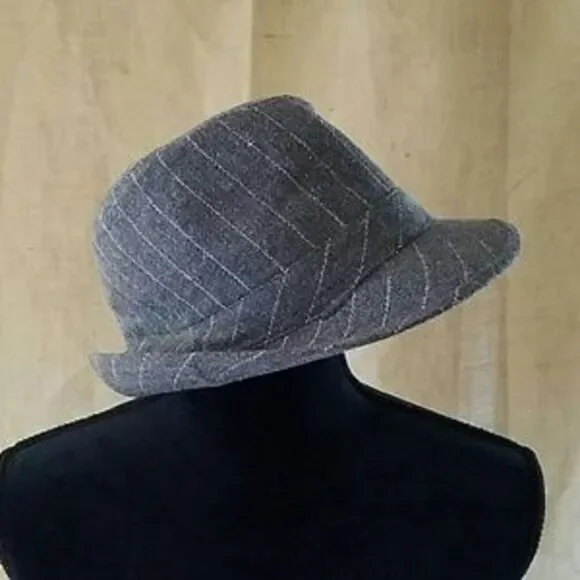 Fedora‎ hat wool bland gray