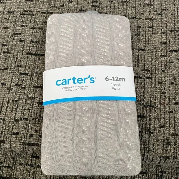 Carter’s Baby Girl Gray Tights 6-12 Months