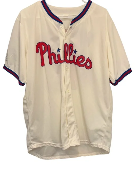Zach Wheeler Cream PECO Philadelphia Phillies Jersey