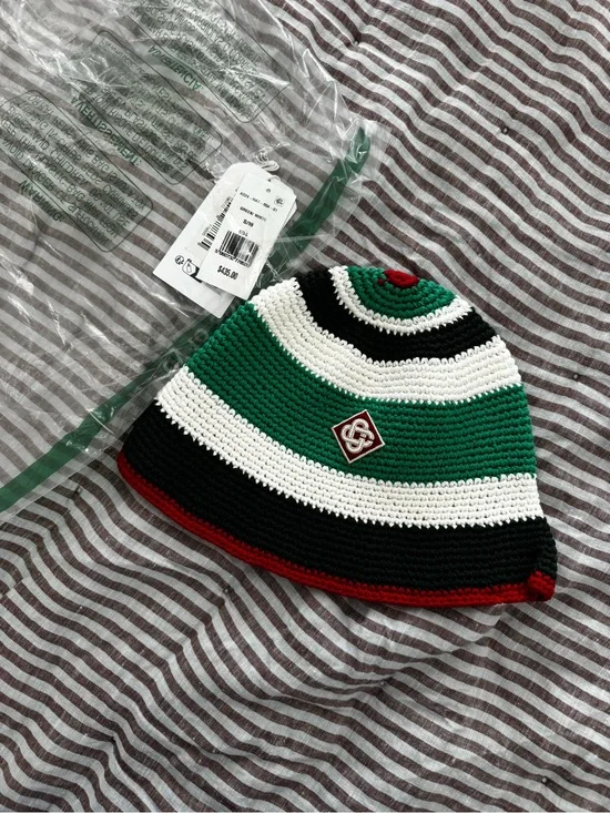 Casablanca crochet bucket hat. NWT. Unisex