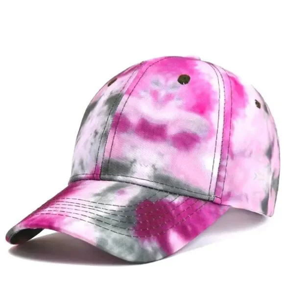 Ladies Purple tie dye vintage baseball hat