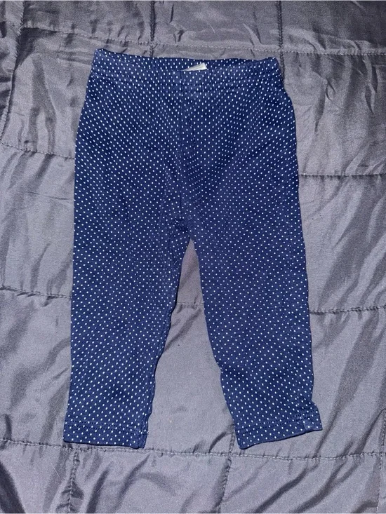 Carter's Navy Blue Polka Dot Leggings