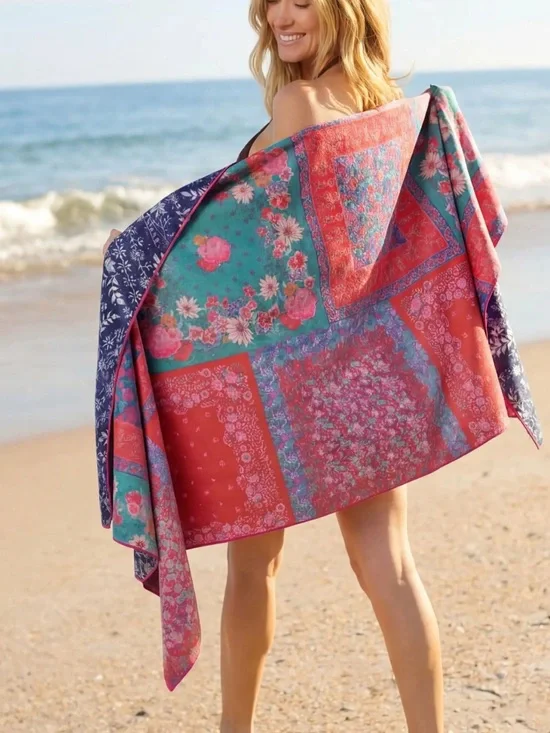 Natural Life double sided microfiber beach towel