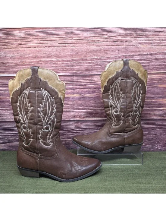 Coconuts by Matisse Cimmaron Women's Western Boot Choco Beige Size 9