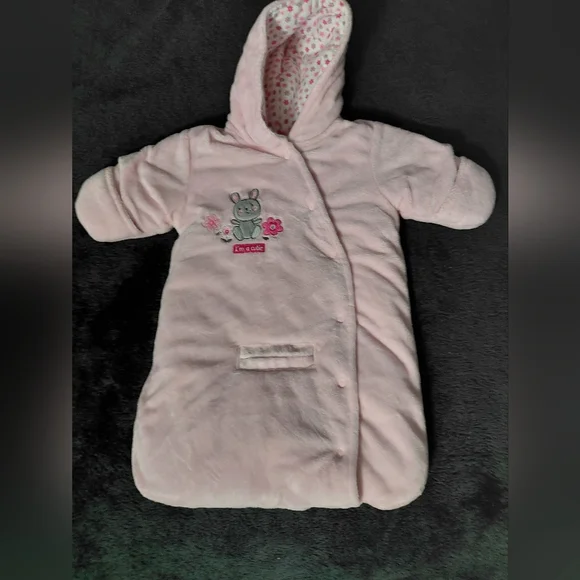 Carter's Soft Pink Sleep Sack with Rabbit Design