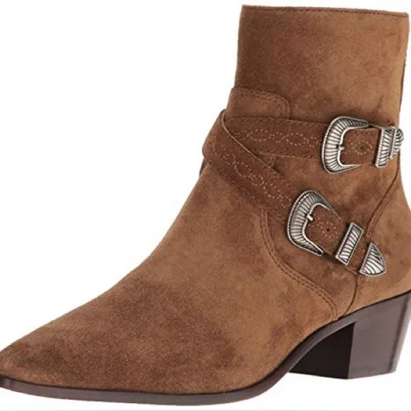 N-09 Frye Ellen Buckle Boots