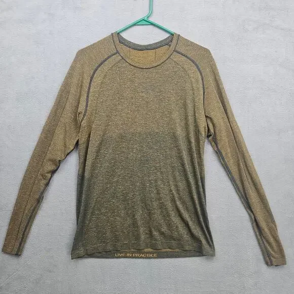 Lululemon Men's Activewear Long Sleeve Tee Shirt Size Medium‎