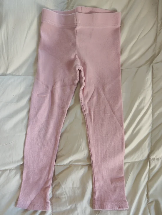 Carter's Light Pink Ribbed Knit Leggings