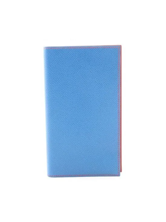 Hermes Notebook Cover Agenda Vision Rouge Vif Blue Verso
