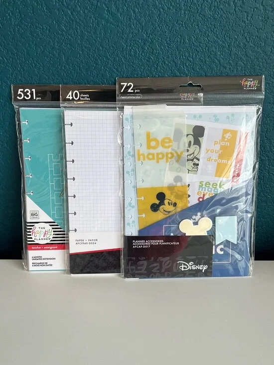 The Happy Planner Disney Mickey Mouse 6 Month Undated Extension