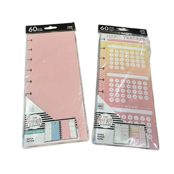 The Happy Planner 2 Pack Refill Planner Pages