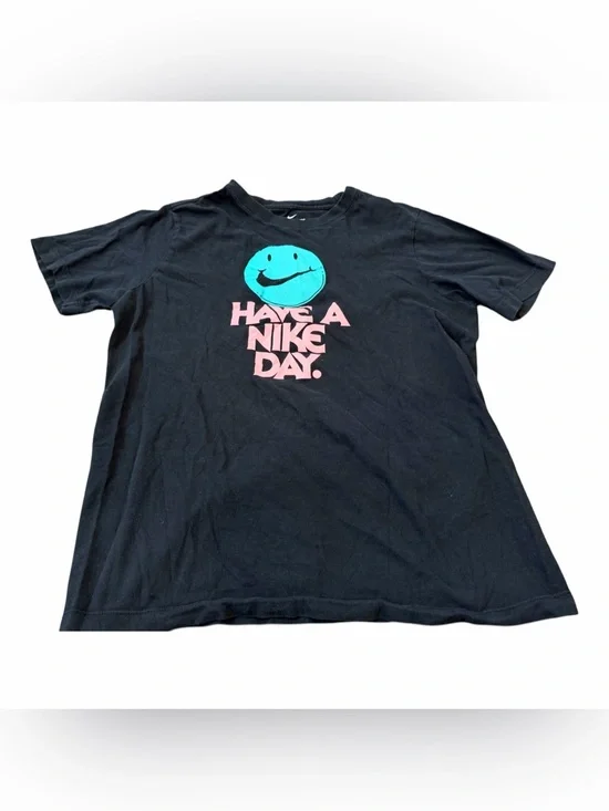 Nike Youth Short Sleeve T-Shirt, Black, Size XL, “Have A Nike Day”