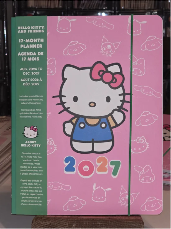 NB-2484 Sanrio Hello Kitty 2027 17-Month Planner Flex Cover 7.5x10