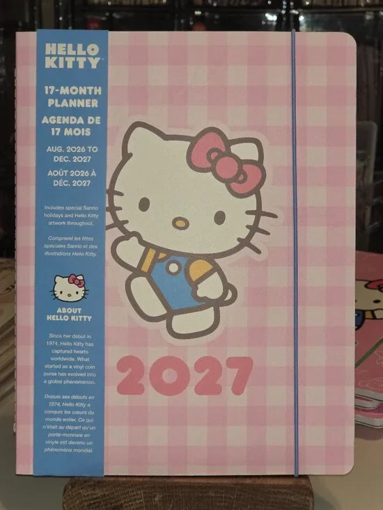 NB-2485 Sanrio Hello Kitty 2027 17-Month Planner Flex Cover 7.5x10