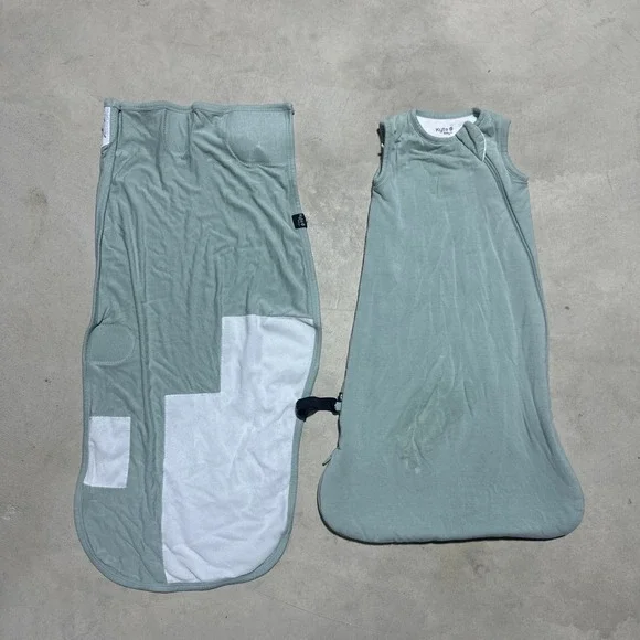 Kyte Baby Sleep Sack SZ XS 1.0 Tog Green Zip Up Bedding Nursery 2 Piece