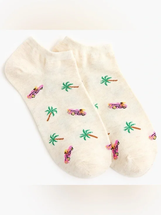 J. Crew Women’s Jaguar ankle socks  - CU186 - One Size - NWT