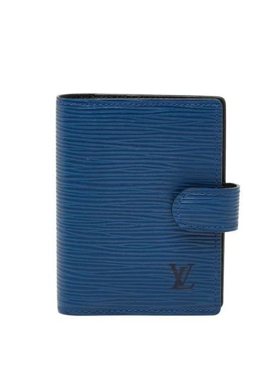 Louis Vuitton Epi Mini Agenda Notebook Cover Toledo Blue Leather