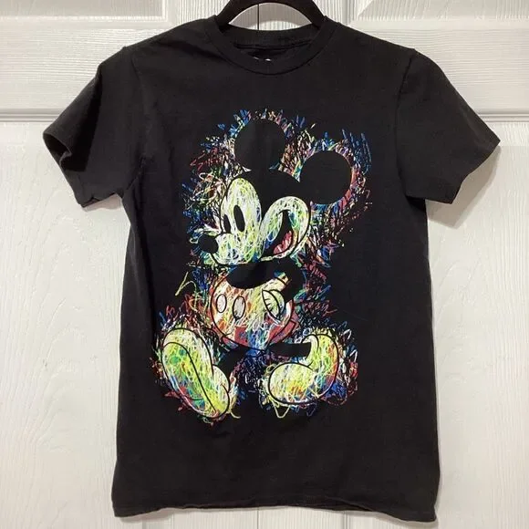 Disney Mickey Graffiti Color T-Shirt Boys S