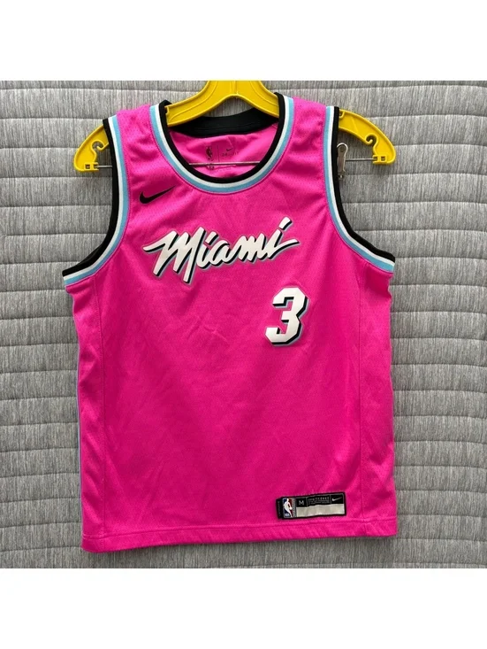 Nike NBA Miami Heat Dwyane Wade #3 Vice Hot PINK YOUTH Medium