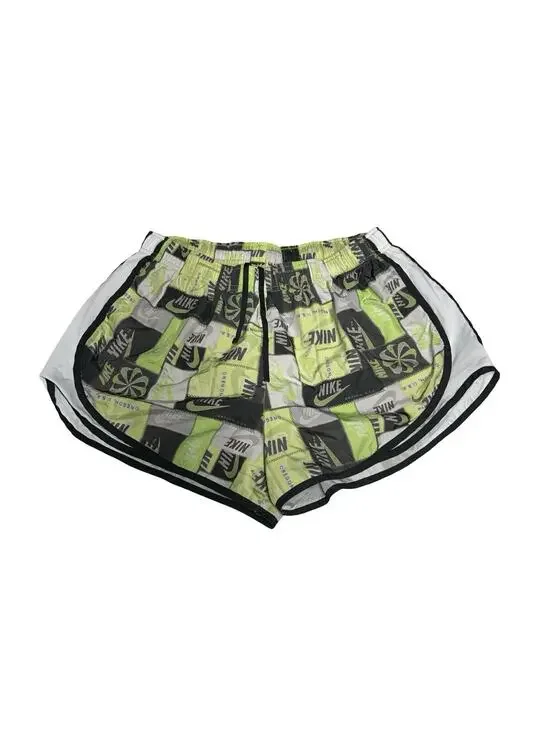 Nike Dri-FIT Running Shorts Youth XL Green Logo Print Athletic Kids Size XL