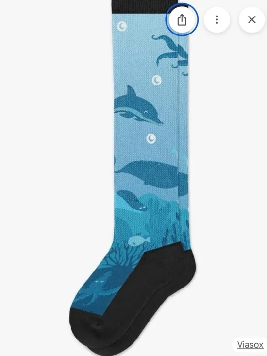 Viasox Deep Sea EasyStretch Knee Height Socks