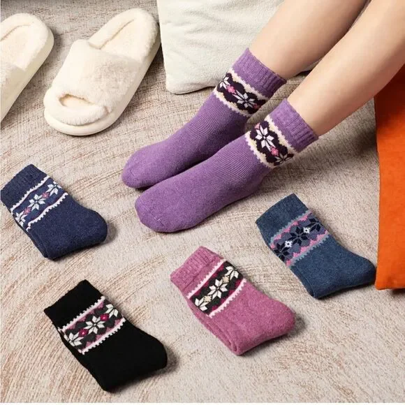 Warm wool winter socks