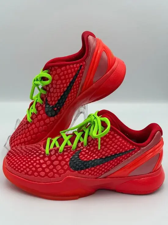 Nike Kobe 6 Protro Reverse Grinch 5Y Youth Size 5 Basketball Shoes