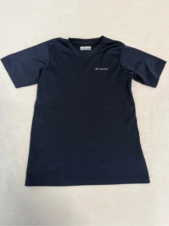 Columbia Boys Navy Short Sleeve Performance Tee Omni Wick PFG Fishing T