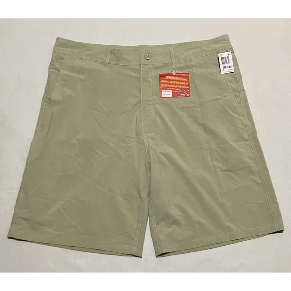 NWT Hawaiian Island Creations HIC Chiba Shorts Size 40 X 10‎ Stone Light Olive