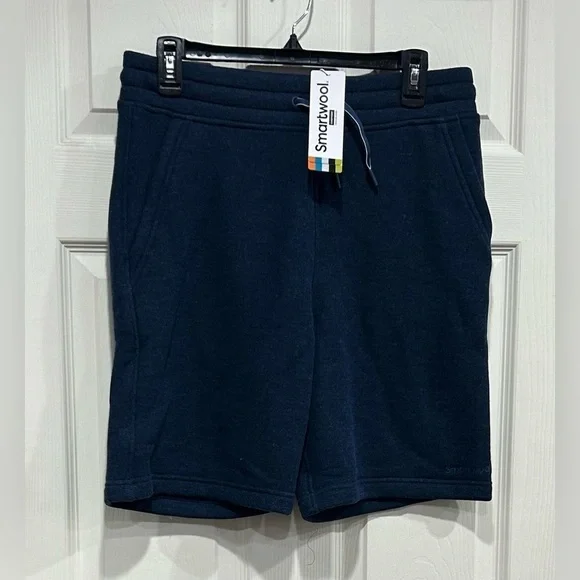 SmartWool Men's Small Recycled Terry Everyday Shorts Merino Wool Blue NWT