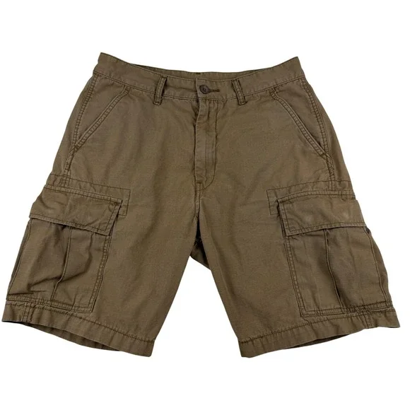 Levi's Cargo‎ Shorts Men's 30x9 Brown Cotton Ripstop 6 Pocket