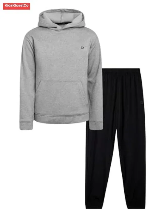 2pc Boys Fleece Hoodie & Jogger Set Athletic Sweatsuit