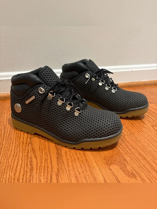 Rare Timberland Vent Tech Boots Size 8.5 Unisex Mesh Hiking Lug‎ Sole Boots Hive