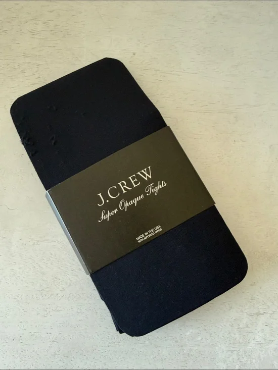 J.Crew Super Opaque Tights Navy Size M