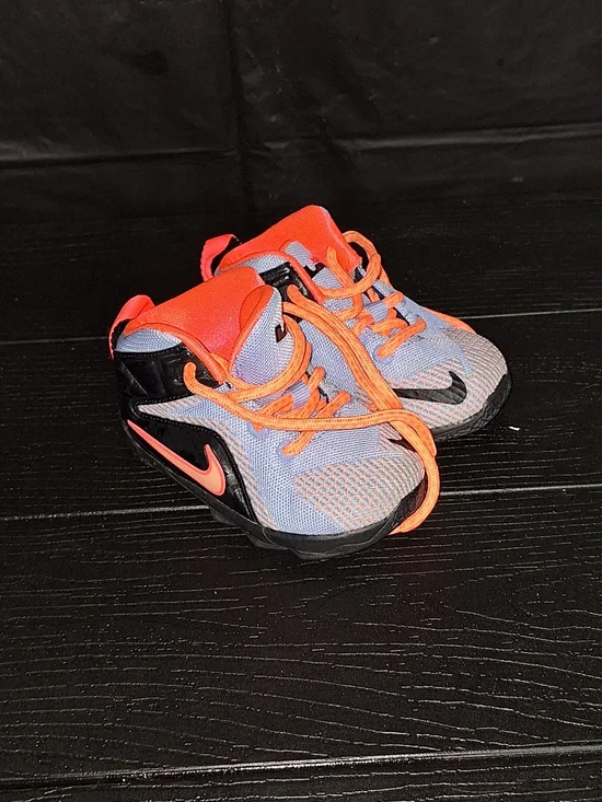 Nike Jordan Babys' Orange and Gray Athletic Sneakers Sz 5c