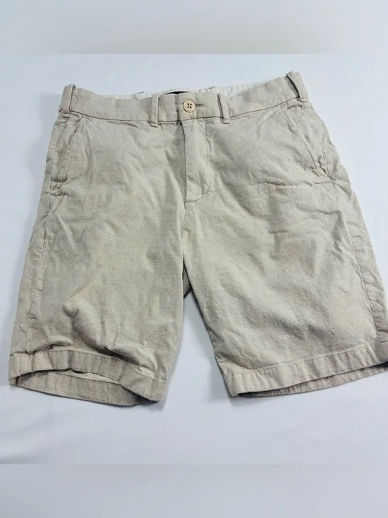 Abercrombie and Fitch Men's Beige Cotton Chino Shorts M519