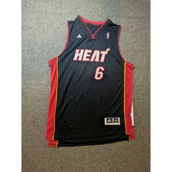 #6 LeBron James Miami Heat‎ Adidas NBA Basketball Jersey Youth XXL Basketball