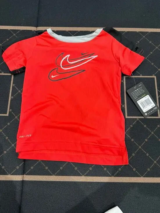 Nike Toddler Boys Dri-FIT Swoosh Graphic T-Shirt Siren Red Size 3T