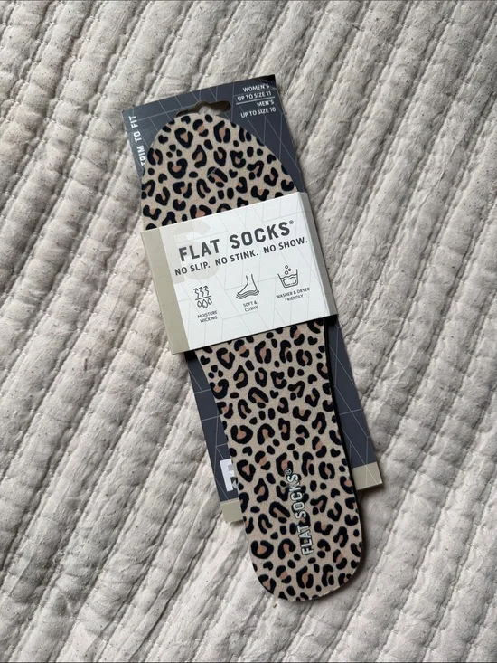 Women's Leopard No-Show Liner - Beige/Black
