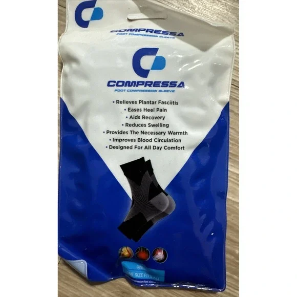 NEW COMPRESSA‎ Compression Socks For Plantar Fasciitis Heel Pain Circulation