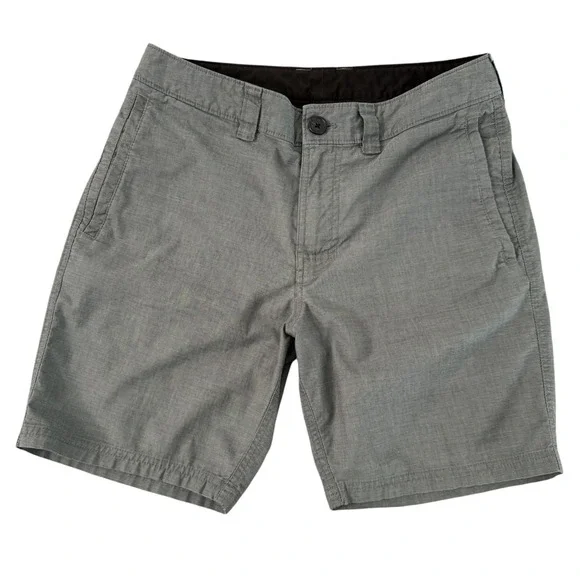 Prana 30x7 Gray Hybrid Quick Dry Hiking Outdoor Mens Chino Shorts