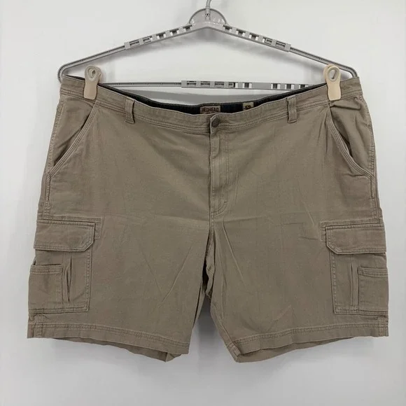 RedHead Mens 52 Khaki Cargo Shorts Stretch Cotton Canvas Utility Outdoor Pocket