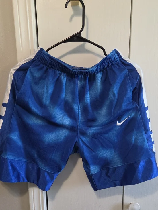 Nike Royal Blue Athletic Shorts with White Swoosh